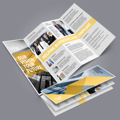 folded leaflets