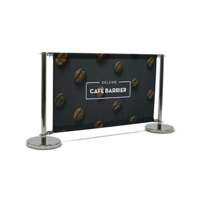 custom printed cafe-barrier_deluxe