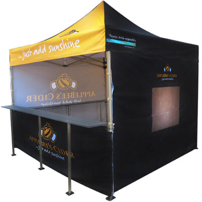 custom printed Gazebo with table