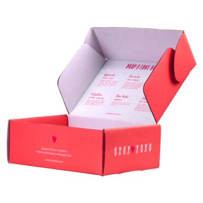 Printed shipping box