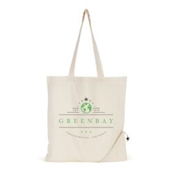 promotional custom COTTON FOLDABLE SHOPPER BAG