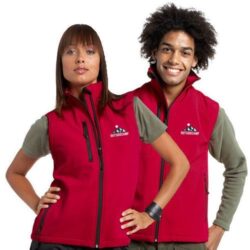 Softshell body warmer printing