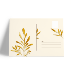 Postcard printing with Foil